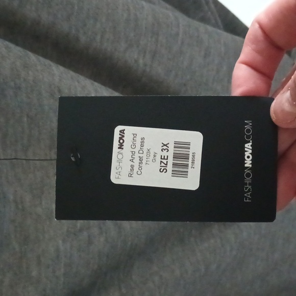 NWT Fashion Nova  corset sweatshirt dress🎄🔥 - Picture 3 of 5